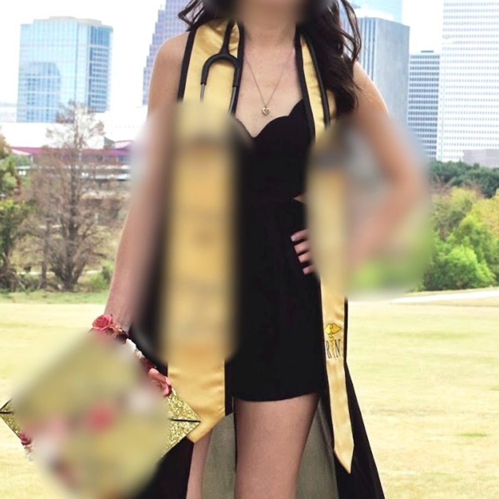 Black Scallop Neck High-Low Romper